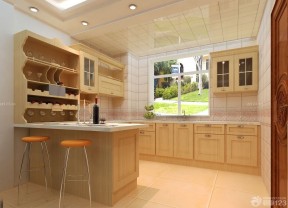 小户型厨房客厅隔断 中式风格