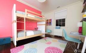 实木高低床 儿童卧室