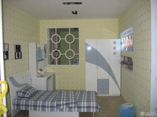 卧室液体墙纸点状壁纸装修实景图