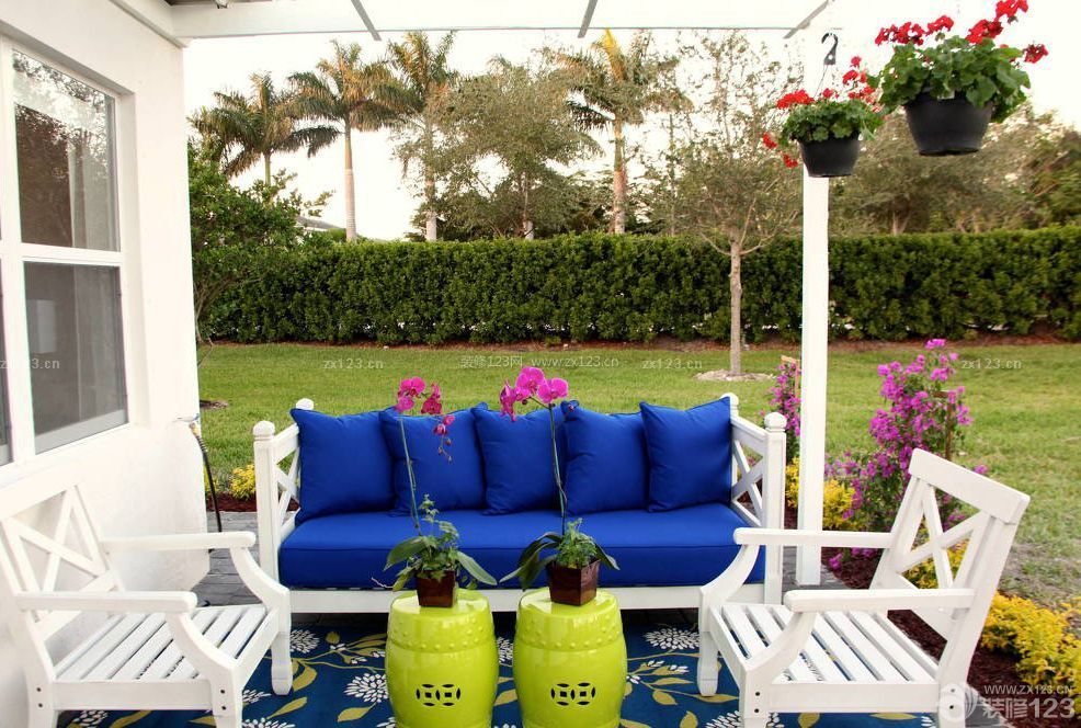 阳台花园沙发垫设计效果图片大全