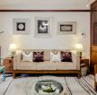 新中式客厅沙发垫设计效果图片