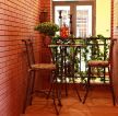 创意抽象小户型入户花园桌椅