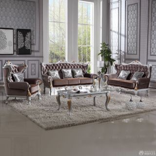 新古典风格小户型家装客厅沙发设计图