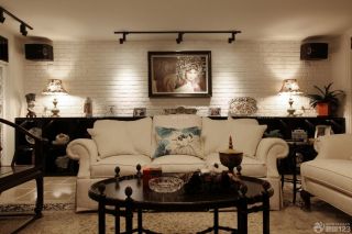 新古典小户型客厅沙发摆放案例图片