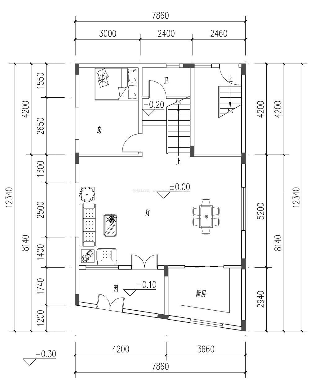 農(nóng)村小平房設(shè)計(jì)圖紙欣賞