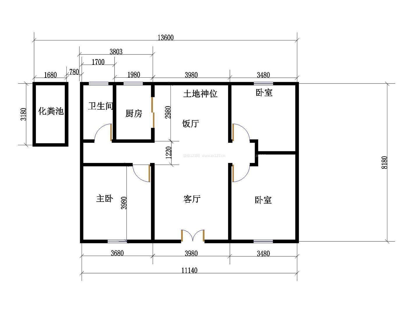 農(nóng)村平房設(shè)計(jì)圖紙效果圖大全