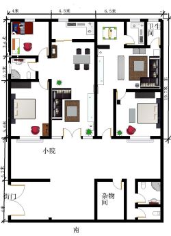 农村自建平房房屋户型设计图