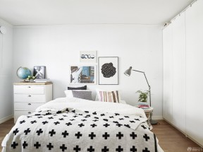 北欧风格卧室床的摆放图片欣赏