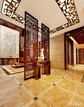 客廳木質(zhì)鏤空吊頂設(shè)計圖