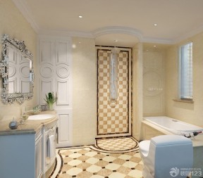 卫生间浴室石材地面设计图