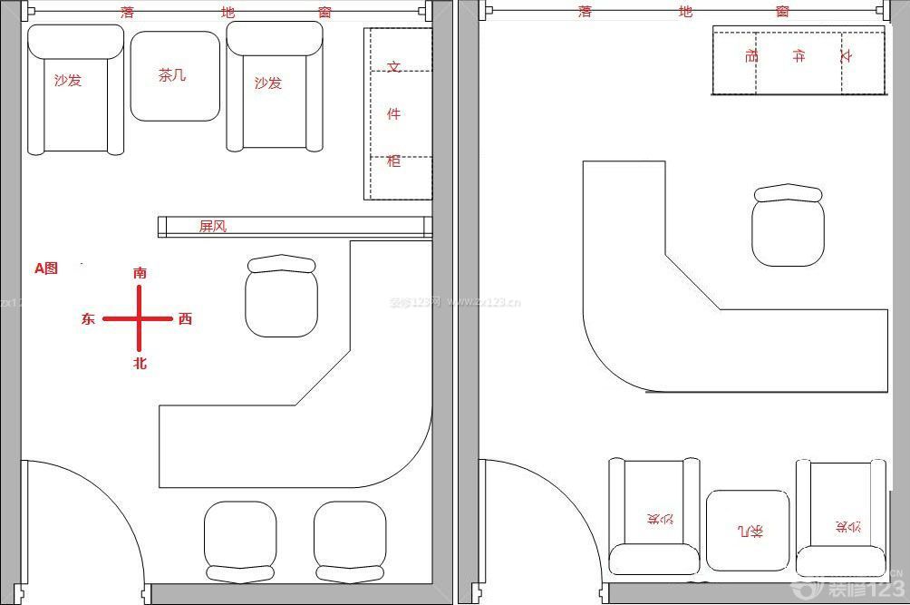 老总办公室布局图欣赏