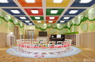 最新幼儿园教室吊饰布置效果图