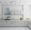 开放式厨房白色瓷砖贴图装修样板