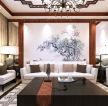 中式三居室室内壁画设计效果图