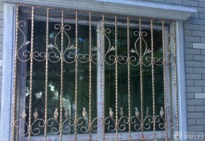 现代家装铁艺防盗窗装修案例