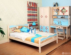 经典儿童卧室成品衣柜设计案例图片