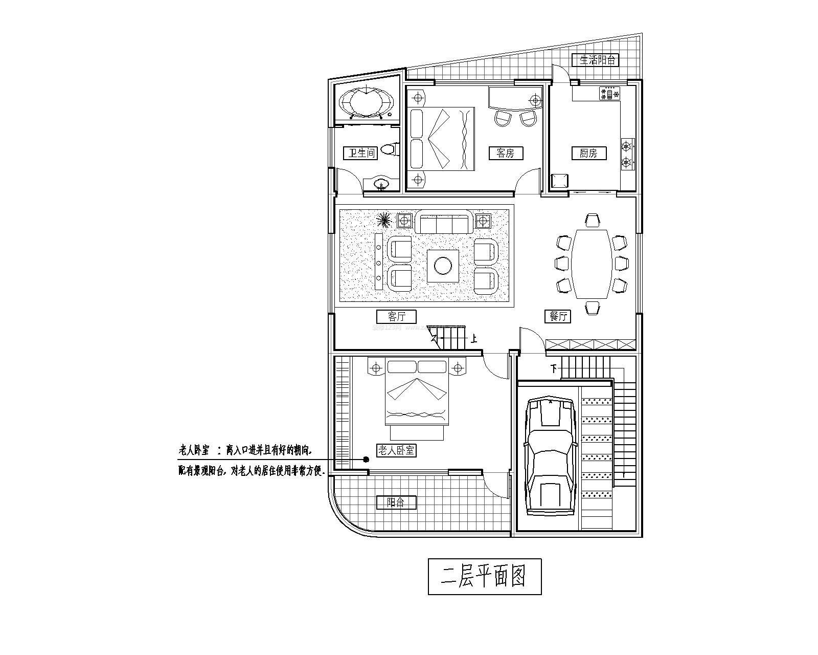 農(nóng)村小別墅樓梯平面圖