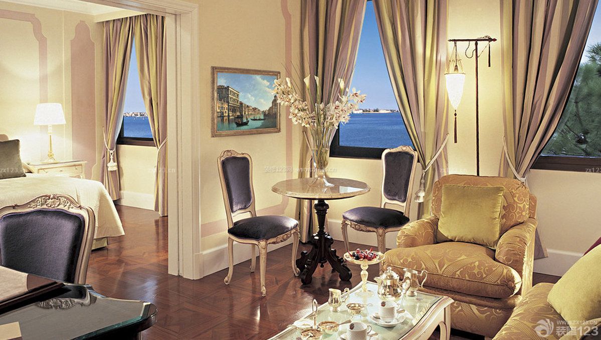 经典欧式风格酒店沙发设计图 
