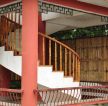 传统中式阁楼旋转楼梯装修效果图欣赏