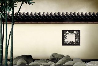 中式风格仿古围墙设计效果图欣赏