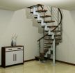 美式简约风格室内旋转楼梯设计图 