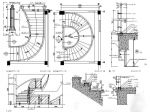 房屋室內(nèi)旋轉(zhuǎn)樓梯平面圖