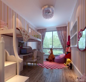 经典小空间儿童房样板间设计实景图