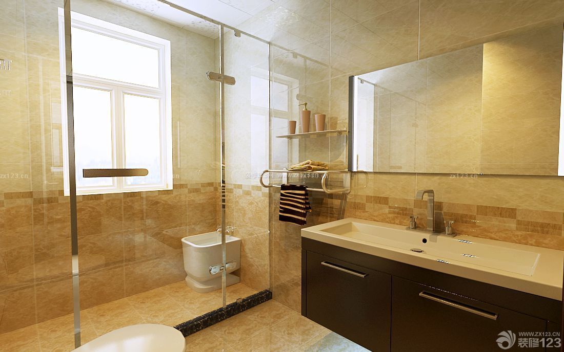 卫生间浴室玻璃镜设计图