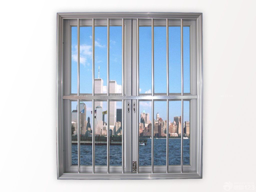 不锈钢防盗门窗设计效果图片欣赏