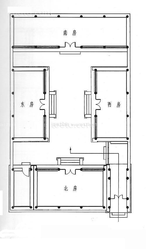 簡約四合院平面圖