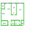 極簡主義兩室一廳兩衛(wèi)戶型圖設(shè)計(jì)