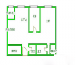 極簡(jiǎn)主義兩室一廳兩衛(wèi)戶型圖設(shè)計(jì)