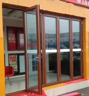 玻璃折叠门 快餐店设计