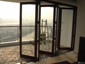 玻璃折叠门 露天阳台