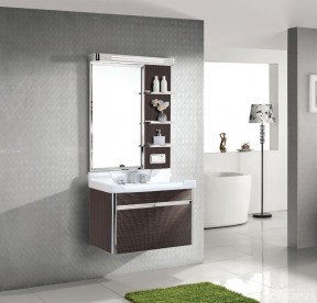 现代家居整体浴室柜设计效果图