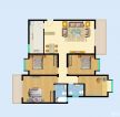 三室一厅单身公寓平面图