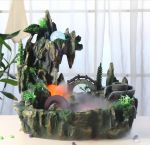 室內(nèi)窗臺(tái)假山噴泉擺件圖