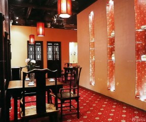 餐厅设计 红色地毯贴图