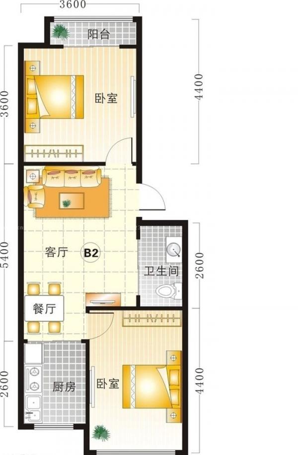 酒店式单身公寓长方形户型图大全 _装修123效果图