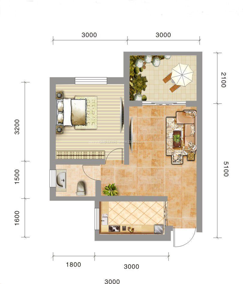 最新現(xiàn)代風格小戶型建筑圖