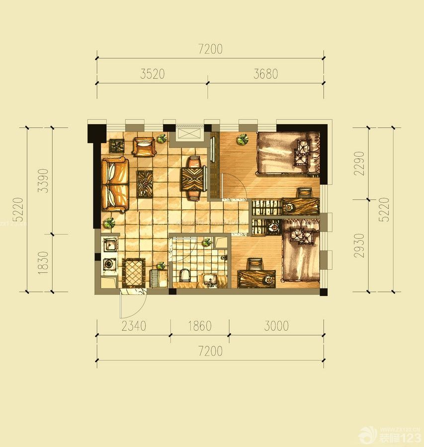 最新地中海風格小戶型建筑圖