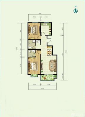 经典古典风格小户型建筑图