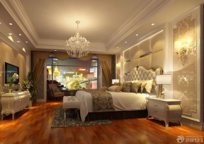 奢华欧式卧室棕色地砖装修效果图欣赏