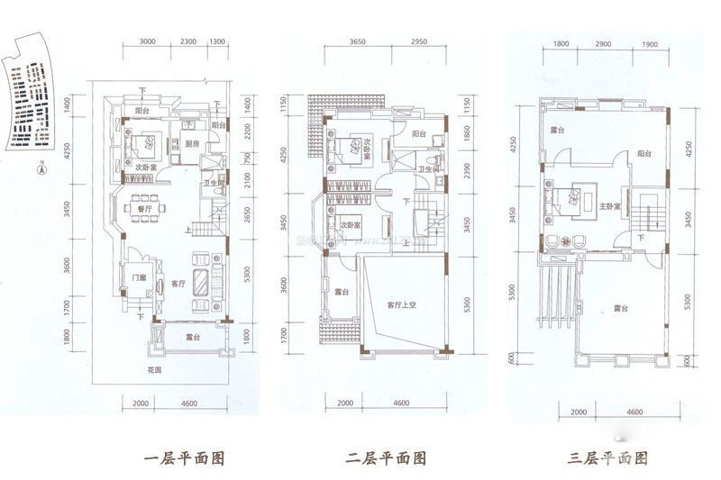 多層薩伏伊別墅平面圖