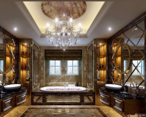 哥特式风格别墅浴室设计图