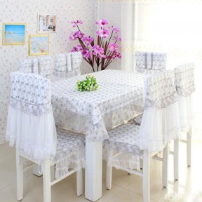 一室一厅室内桌布椅套设计效果图片