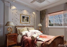 一室一厅欧式装修设计图 床头背景墙