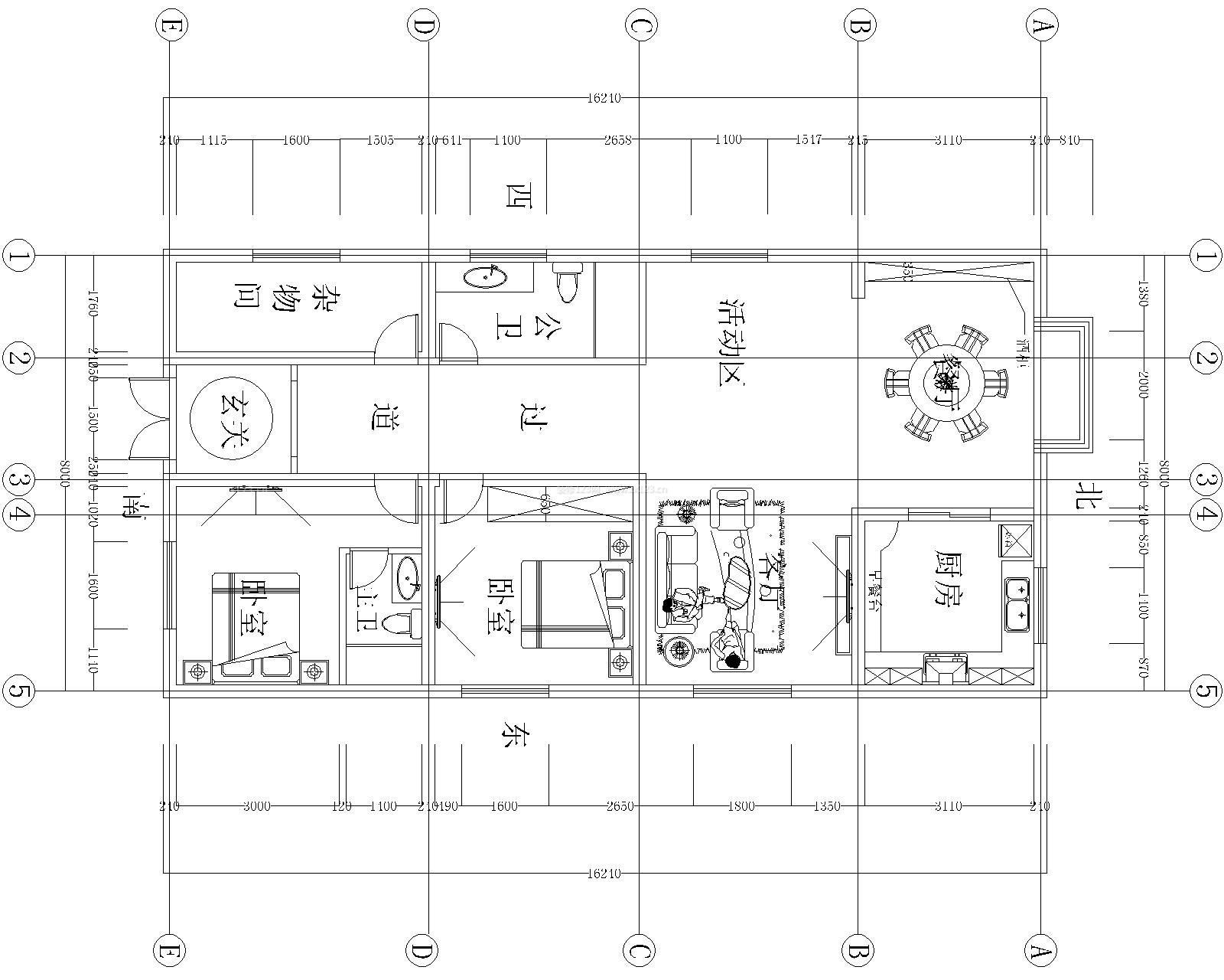 北方农村房屋设计户型图