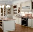 家庭厨房原木橱柜设计图片
