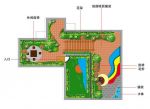 簡約屋頂花園平面圖設(shè)計